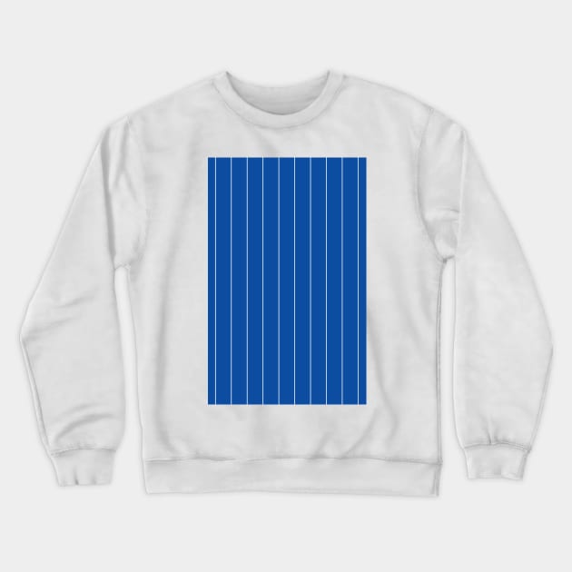 Ipswich Retro 1981 Blue and White Pinstripe Home Cup Winners Crewneck Sweatshirt by Culture-Factory